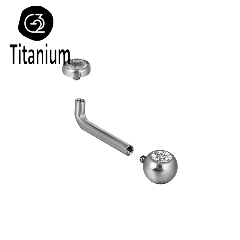 ASTM F136 Titanium Piercing Ch - Christina Jewelry & Watches Marguerite Ørestik Forgyldt Sølv recensione e prezzo