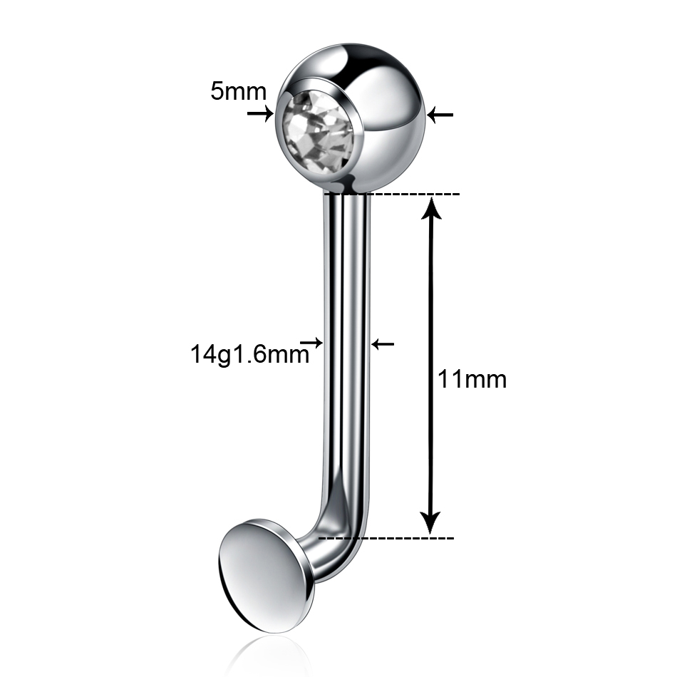 1PC Belly Button Rings Piercin - Christina Jewelry & Watches Marguerite Ørestik Forgyldt Sølv recensione e prezzo