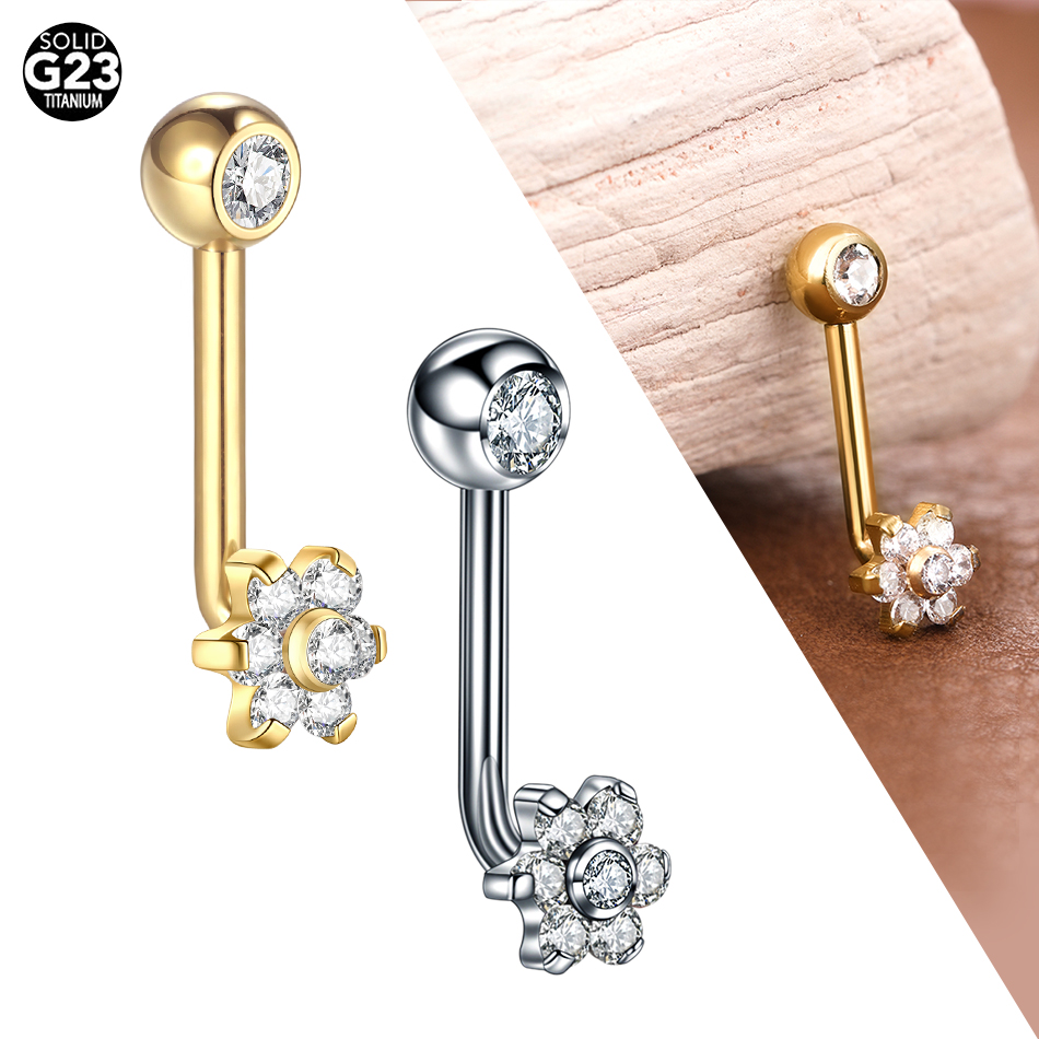 1/5PCS Titanium CZ Crystal Flo - Christina Jewelry & Watches Marguerite Ørestik Forgyldt Sølv recensione e prezzo