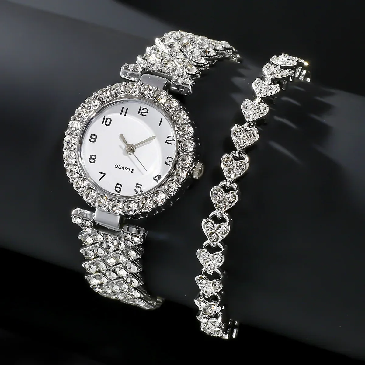 1pcs/2pcs Luxury Fashion Women - Jewelry Watches Silver recensione e prezzo