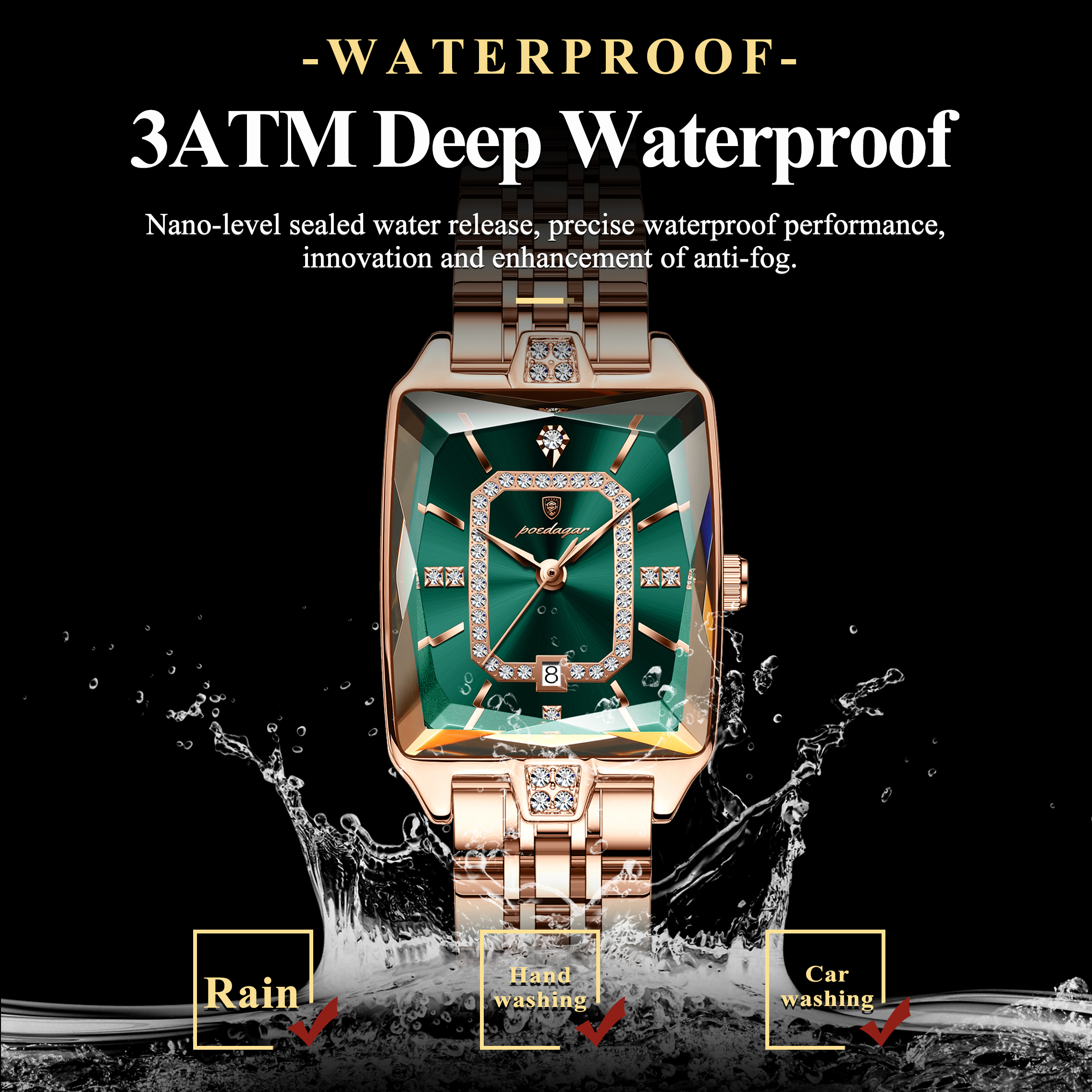 POEDAGAR Luxury Woman Watch Wa - High Jewelry Watches recensione e prezzo