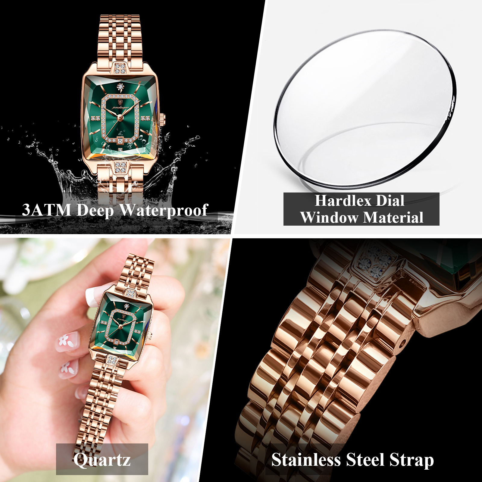 POEDAGAR Luxury Woman Watch Wa - High Jewelry Watches recensione e prezzo