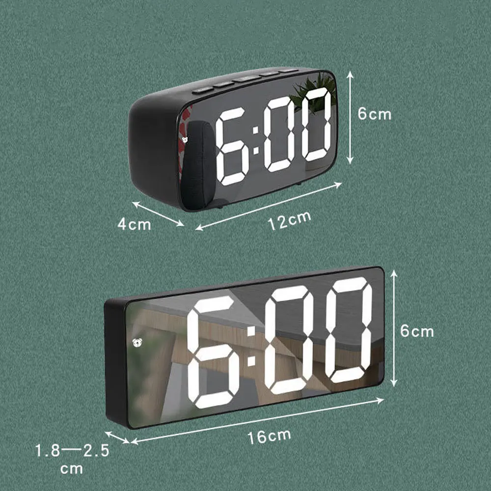Acrylic Mirror Alarm Clock Ele - Moments Watches & Jewelry Vaughan Mills recensione e prezzo