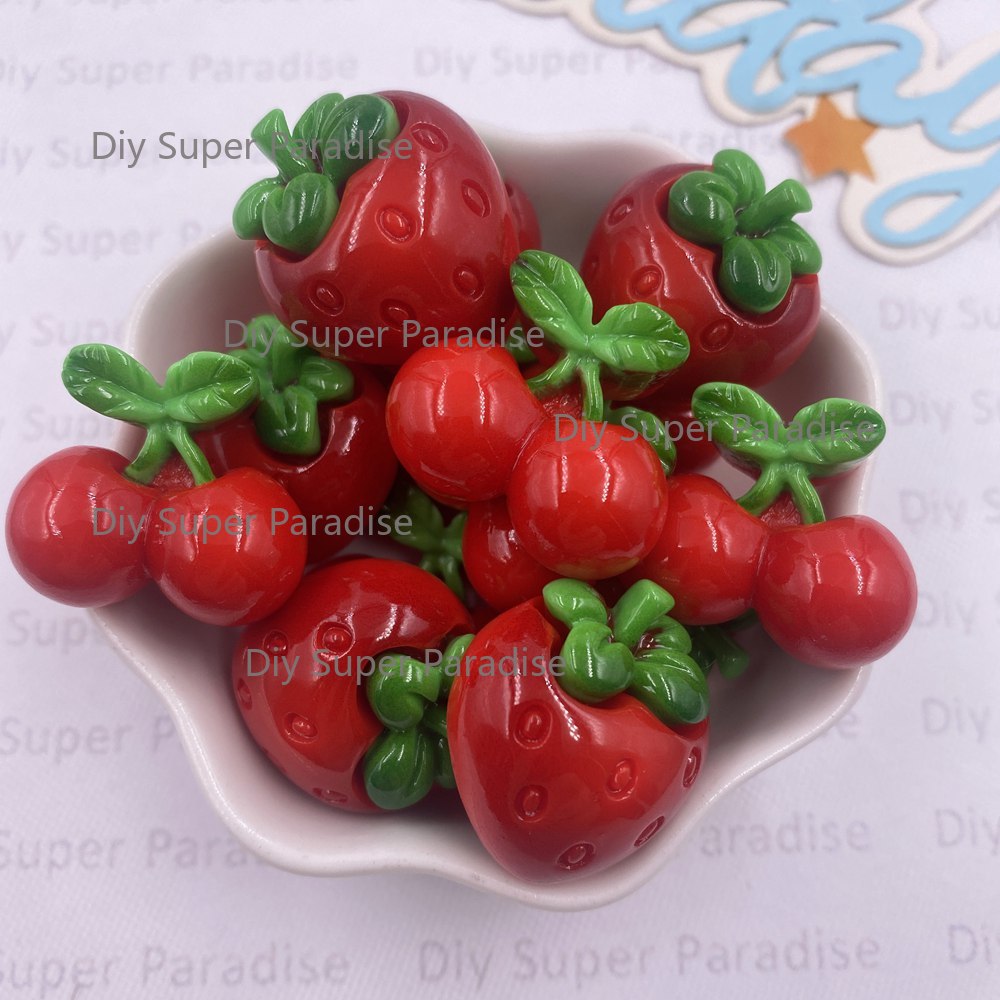 8PCS Resin Kawaii Colorful Red - Paradise Jewelry & Watches Llc Miami recensione e prezzo