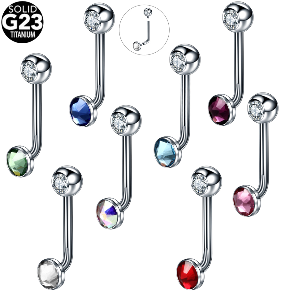 1PC G23 Titanium Crystal Chris - Christina Jewelry & Watches Marguerite Ørestik Forgyldt Sølv recensione e prezzo