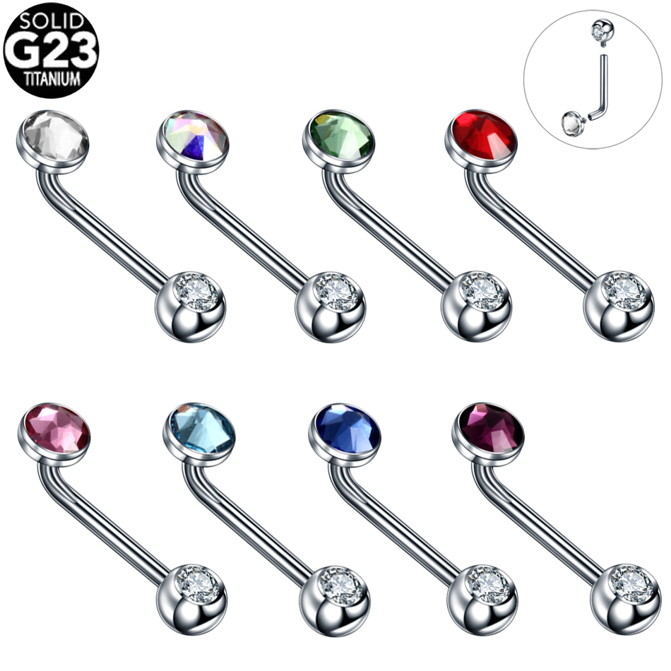 1PC G23 Titanium Crystal Chris - Christina Jewelry & Watches Marguerite Ørestik Forgyldt Sølv recensione e prezzo