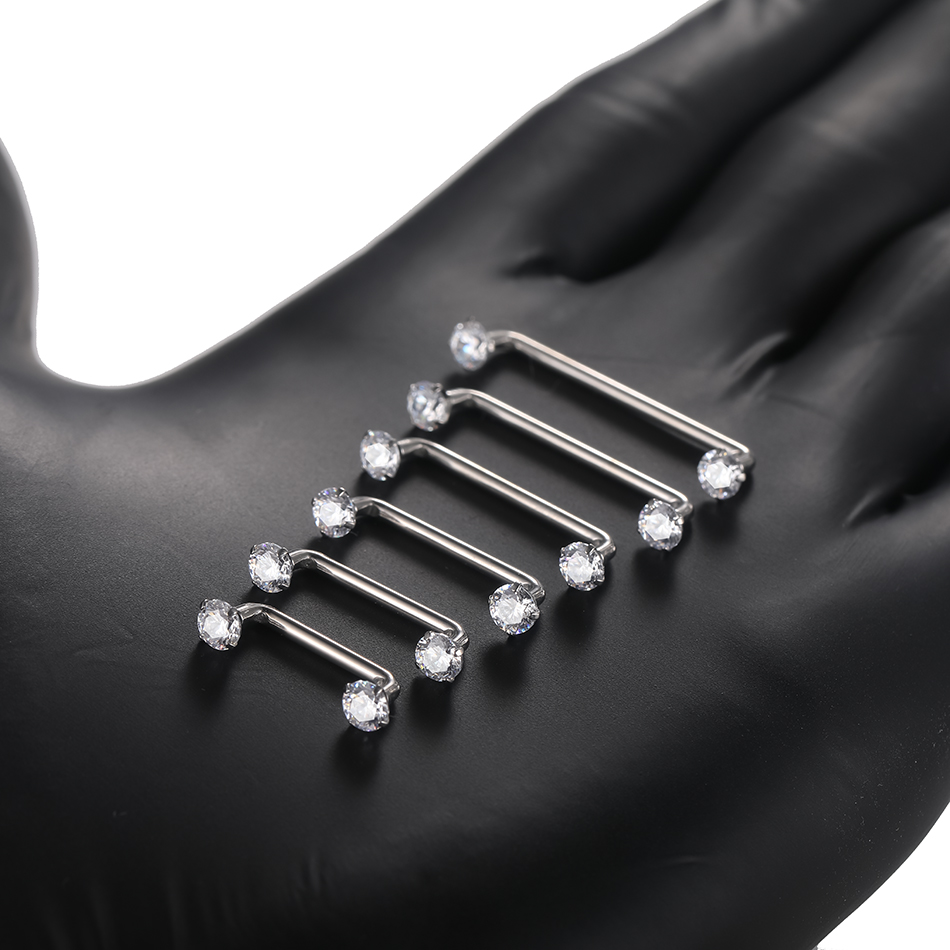 1PC Titanium Surface Piercing  - Christina Jewelry & Watches Marguerite Ørestik Forgyldt Sølv recensione e prezzo