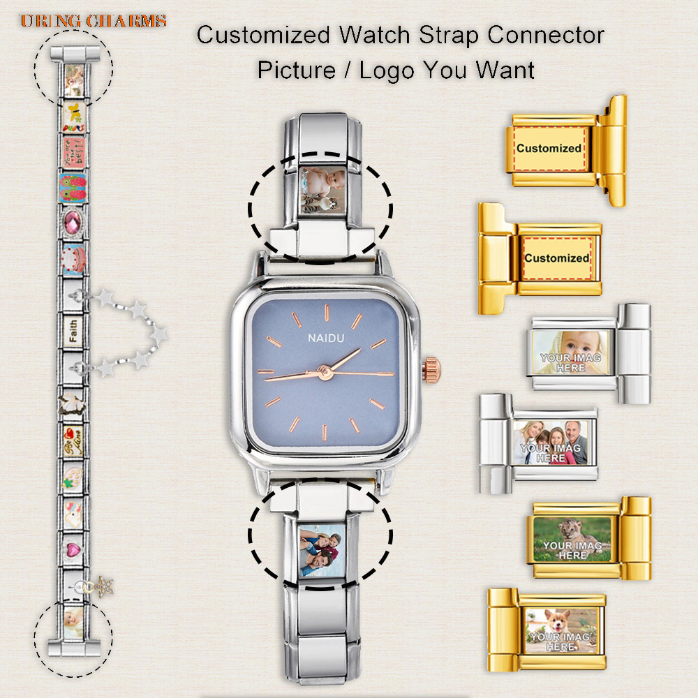 1 pair Picture Logo Customized - Jewelry Watches Men recensione e prezzo
