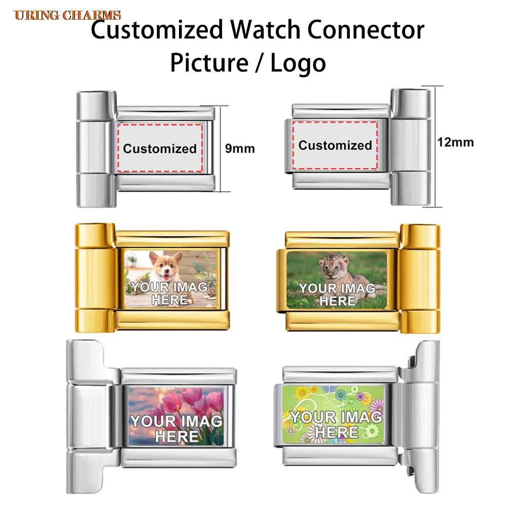 1 pair Picture Logo Customized - Jewelry Watches Men recensione e prezzo