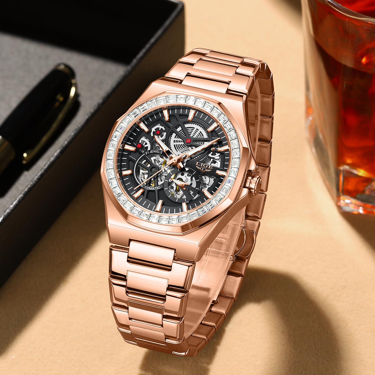 LIGE Original Design Mechanica - Mens Mechanical Watch recensione e prezzo