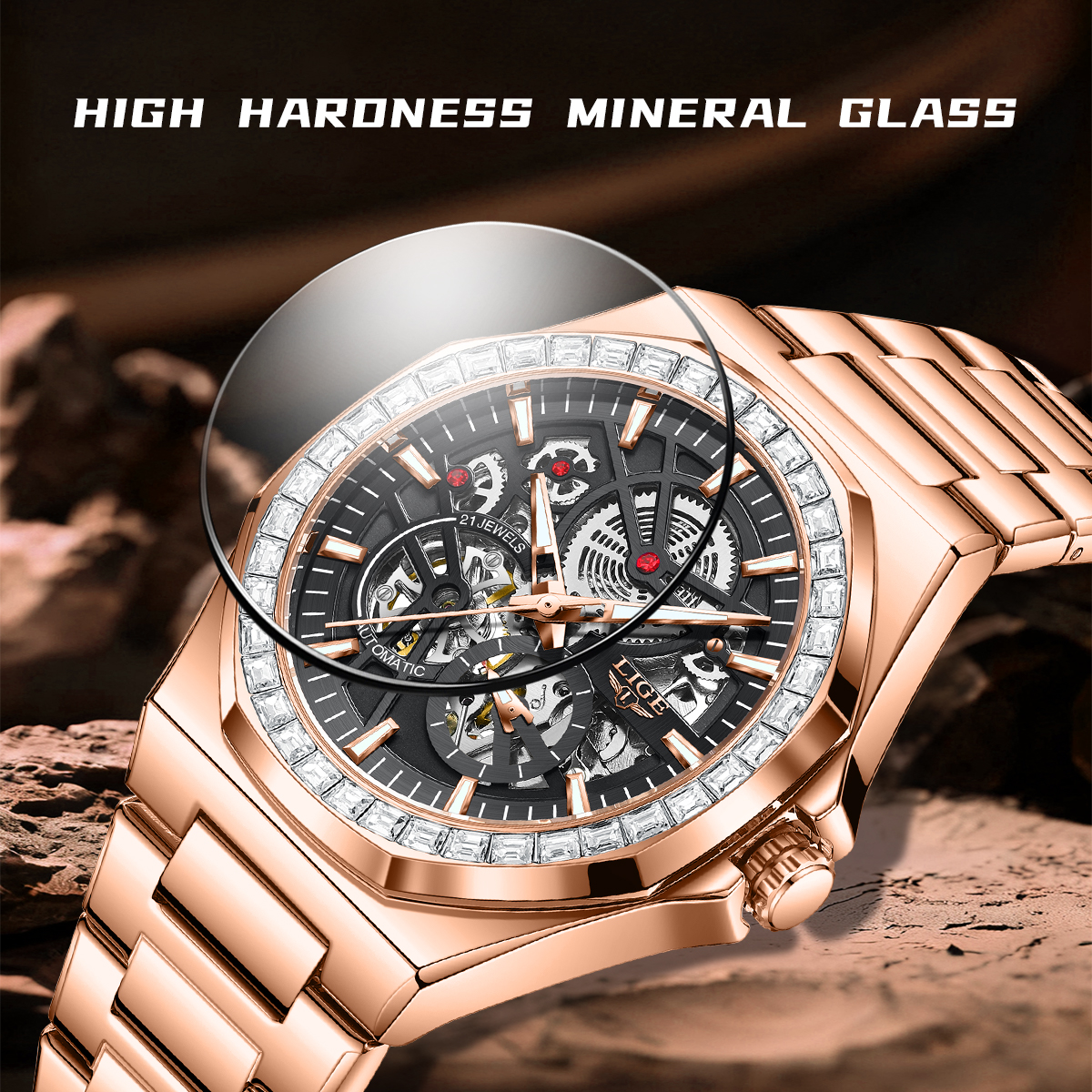 LIGE Original Design Mechanica - Mens Mechanical Watch recensione e prezzo