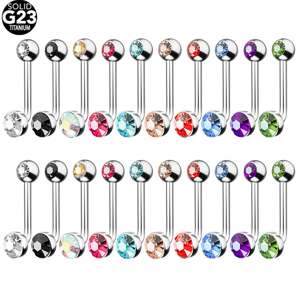 1PC G23 Titanium Crystal Gem C - Christina Jewelry & Watches Marguerite Ørestik Forgyldt Sølv recensione e prezzo
