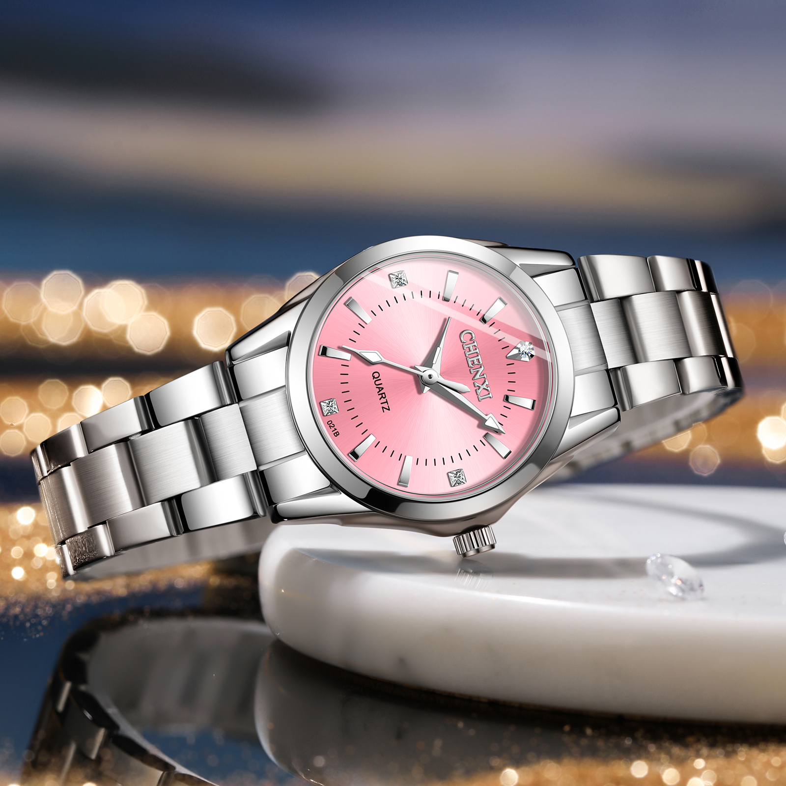 CHENXI 021B Elegant Ladies Qua - Jewelry Watches Silver recensione e prezzo