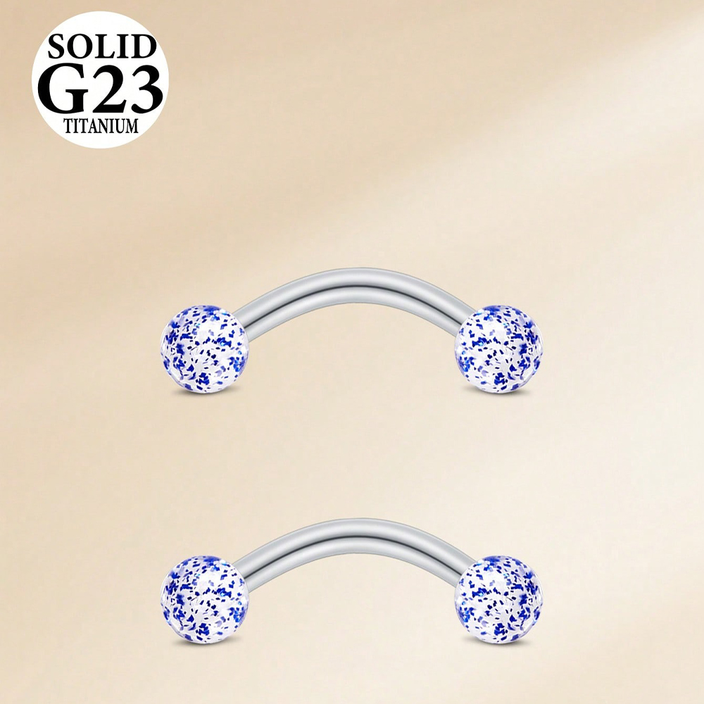 2PCS 16G 8/10mm Titanium Alloy - Christina Jewelry & Watches Marguerite Ørestik Forgyldt Sølv recensione e prezzo