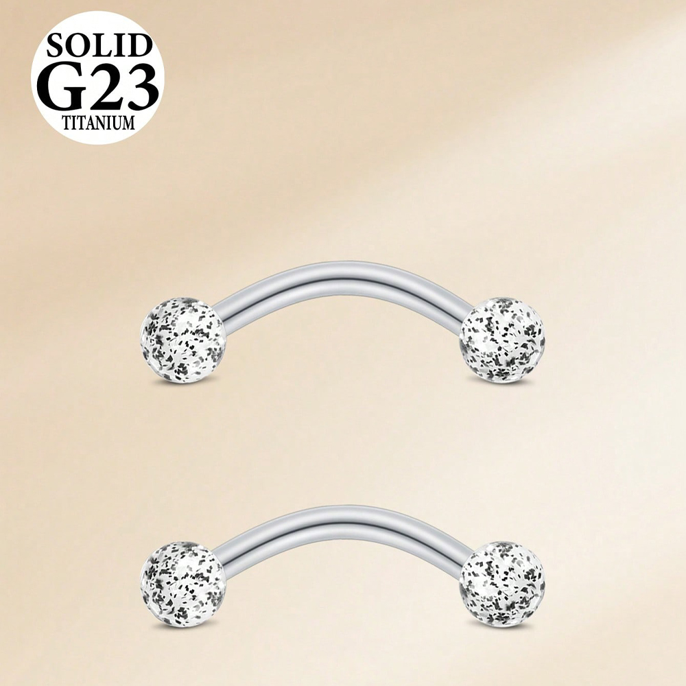 2PCS 16G 8/10mm Titanium Alloy - Christina Jewelry & Watches Marguerite Ørestik Forgyldt Sølv recensione e prezzo
