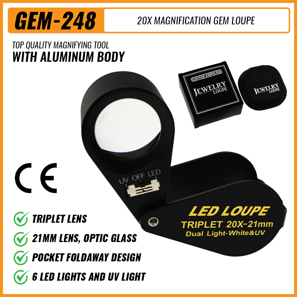 20x Jewelry Loupe 21mm Dual Li - Collectors Coins Jewelry & Watches Of Smithtown recensione e prezzo