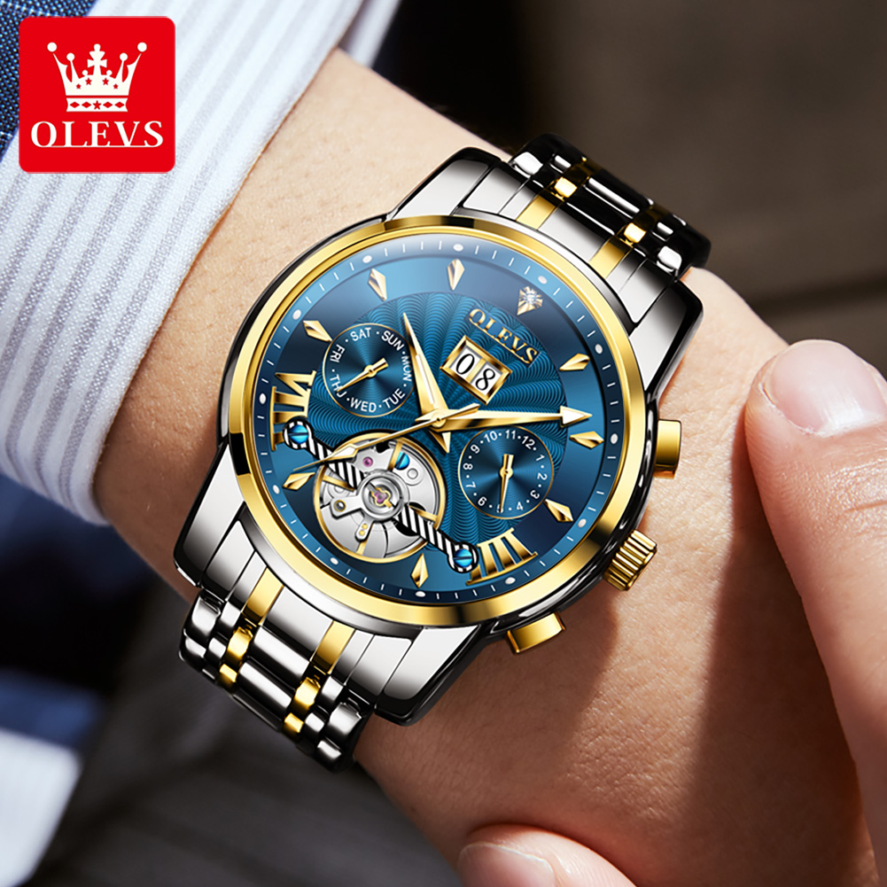 OLEVS Men Watches Luxury Fashi - Mens Mechanical Watch recensione e prezzo