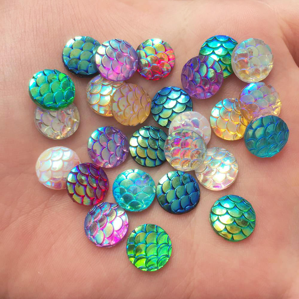 Shiny 100Pcs AB Resin 10mm Rou - Paradise Jewelry & Watches Llc Miami recensione e prezzo