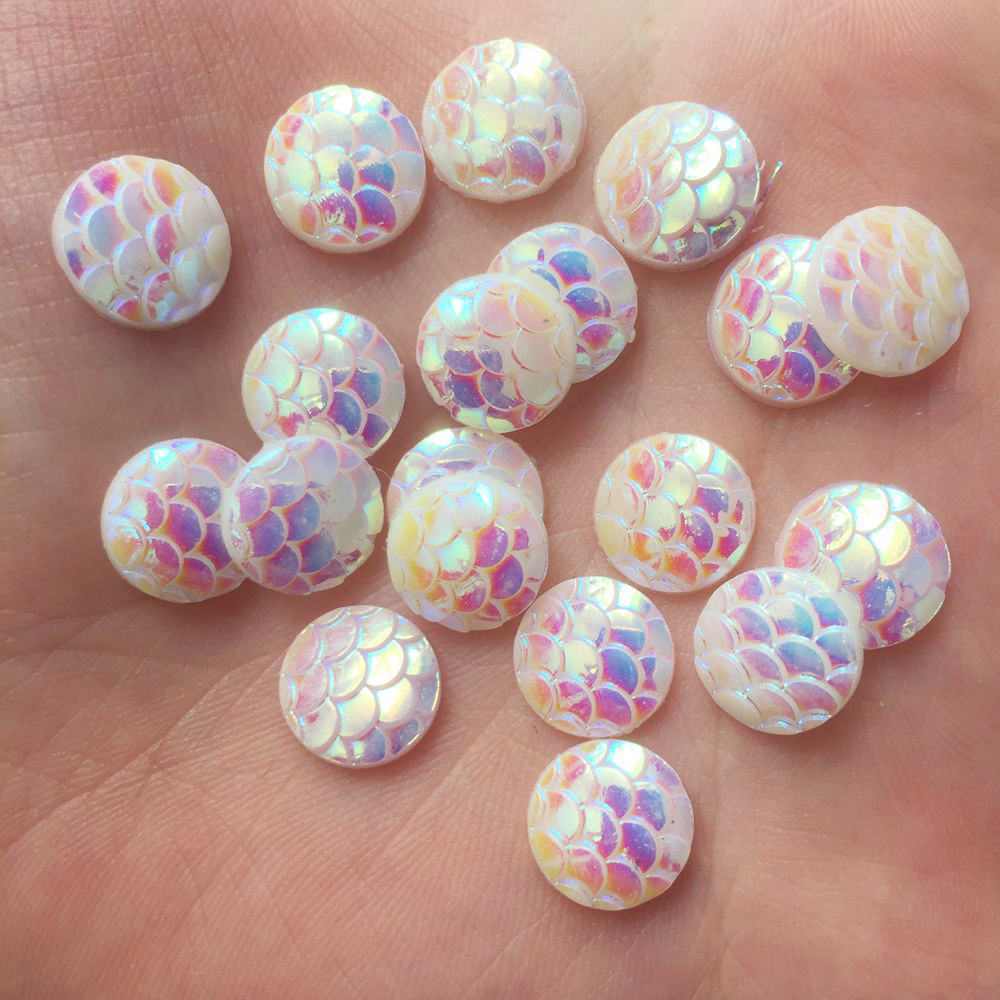 Shiny 100Pcs AB Resin 10mm Rou - Paradise Jewelry & Watches Llc Miami recensione e prezzo