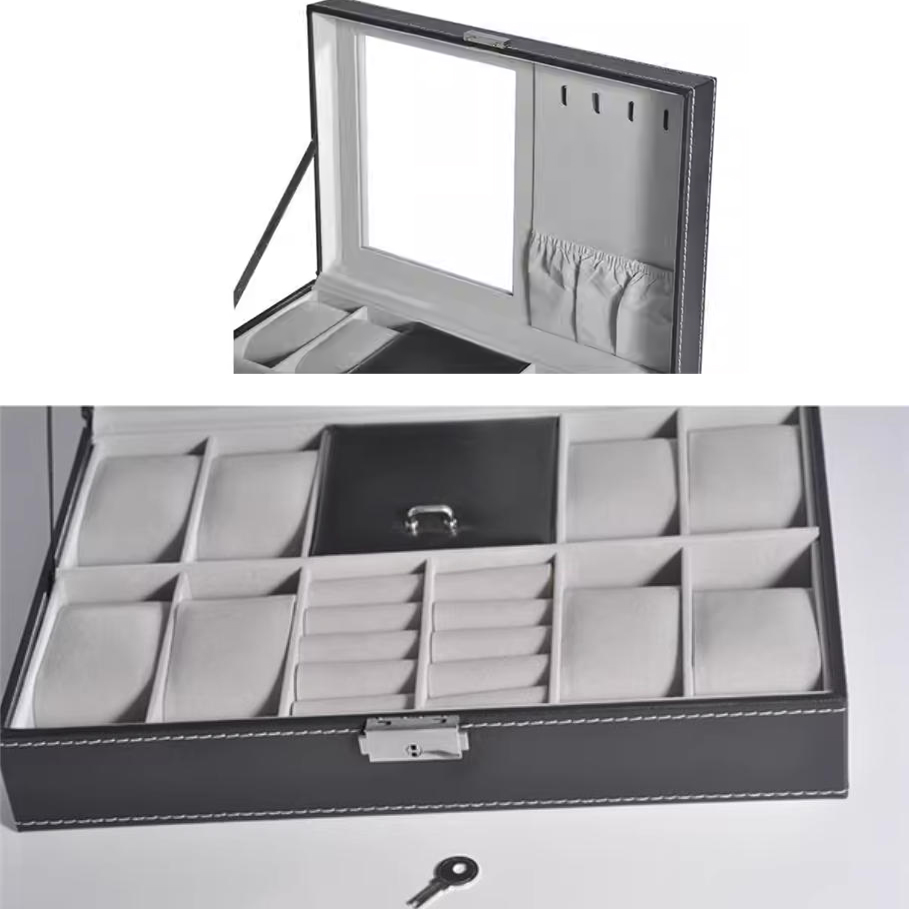 Leather Watch Box Multi-Functi - Jewelry Watches Brands recensione e prezzo
