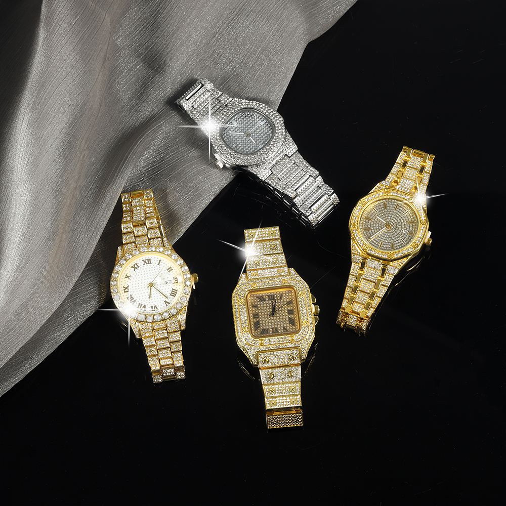 New Punk Men Watch Iced Out Di - Jewelry Watches Silver recensione e prezzo